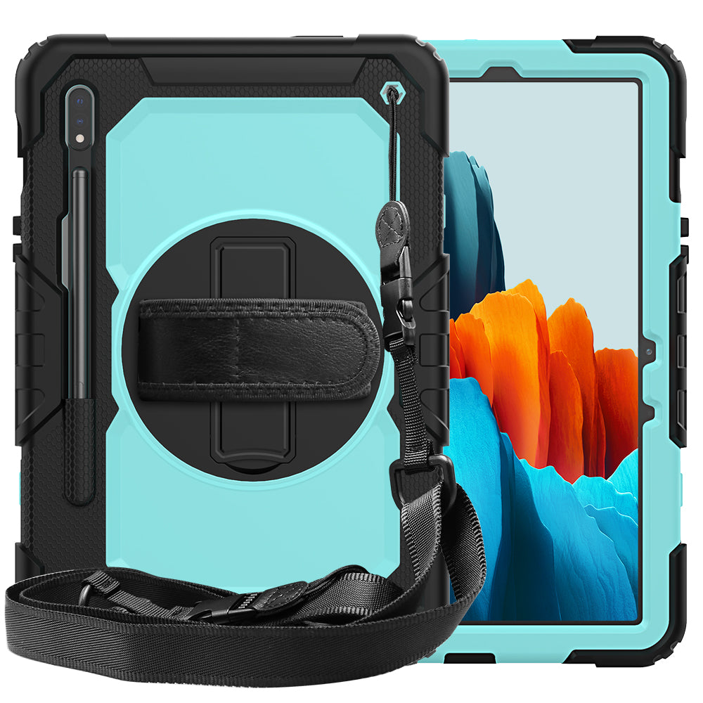 Tough Box Hand Strap Galaxy Tab S7 Case Built-in Screen Protector