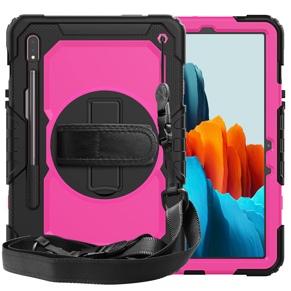 Tough Box Hand Strap Galaxy Tab S7 Case Built-in Screen Protector