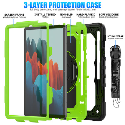 Tough Box Hand Strap Galaxy Tab S7 Case Built-in Screen Protector