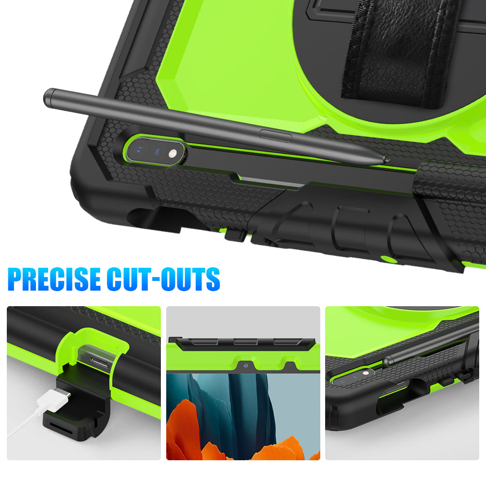 Tough Box Hand Strap Galaxy Tab S7 Case Built-in Screen Protector