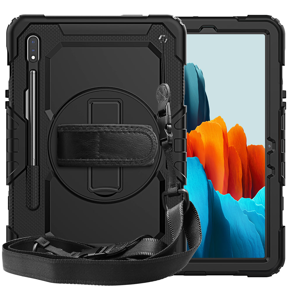 Tough Box Hand Strap Galaxy Tab S7 Case Built-in Screen Protector