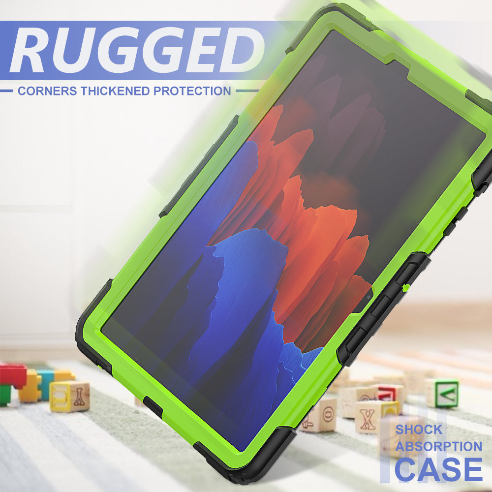 Tough Box Hand Strap Galaxy Tab S7+ Case Built-in Screen Protector