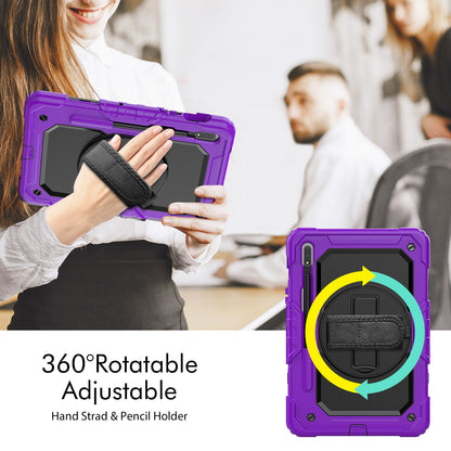 Tough Box Hand Strap Galaxy Tab S8 Case Built-in Screen Protector