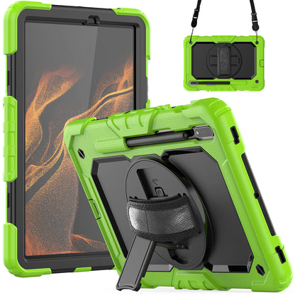 Tough Box Hand Strap Galaxy Tab S8 Case Built-in Screen Protector