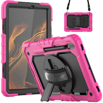 Tough Box Hand Strap Galaxy Tab S8 Case Built-in Screen Protector