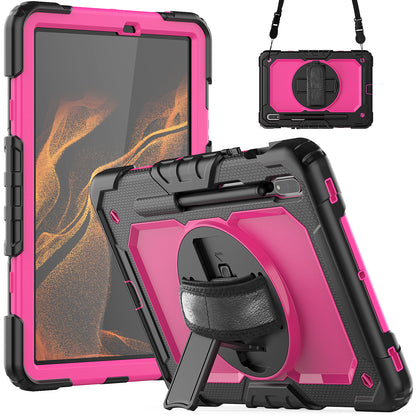 Tough Box Hand Strap Galaxy Tab S8 Case Built-in Screen Protector