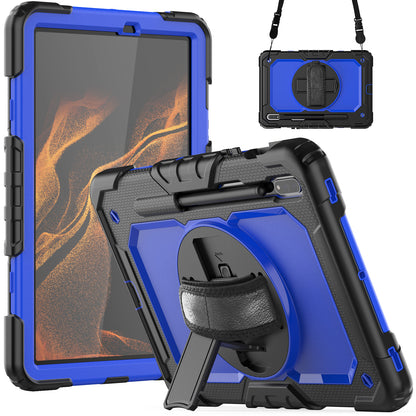 Tough Box Hand Strap Galaxy Tab S8 Case Built-in Screen Protector