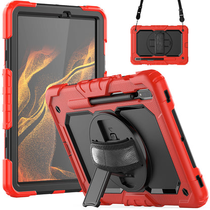 Tough Box Hand Strap Galaxy Tab S8 Case Built-in Screen Protector