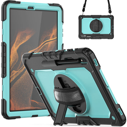 Tough Box Hand Strap Galaxy Tab S8+ Case Built-in Screen Protector