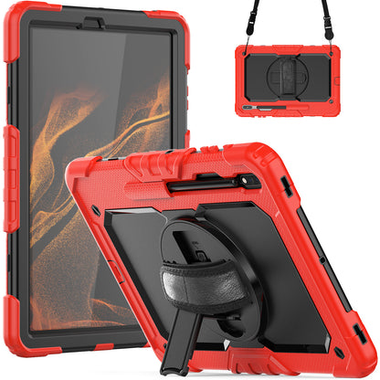 Tough Box Hand Strap Galaxy Tab S8+ Case Built-in Screen Protector