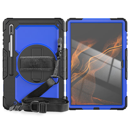 Tough Box Hand Strap Galaxy Tab S9 Ultra Case Built-in Screen Protector