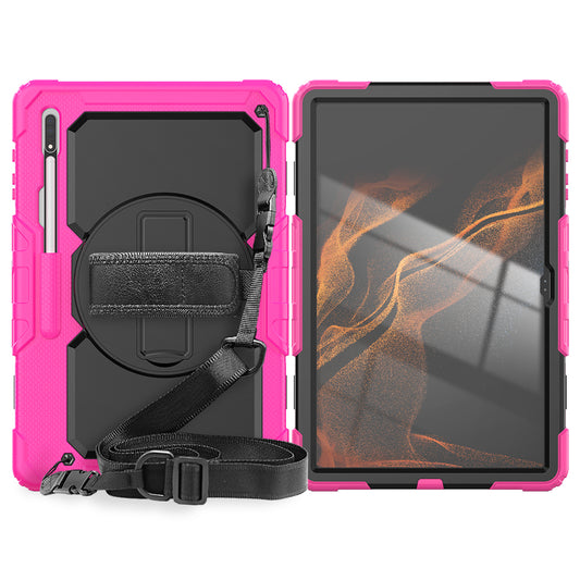 Tough Box Hand Strap Galaxy Tab S10 Ultra Case Built-in Screen Protector