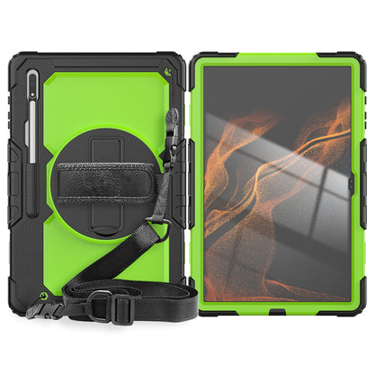 Tough Box Hand Strap Galaxy Tab S9 Ultra Case Built-in Screen Protector