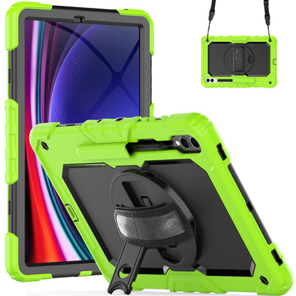 Tough Box Hand Strap Galaxy Tab S9+ Case Built-in Screen Protector