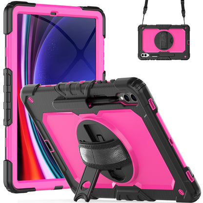 Tough Box Hand Strap Galaxy Tab S9+ Case Built-in Screen Protector