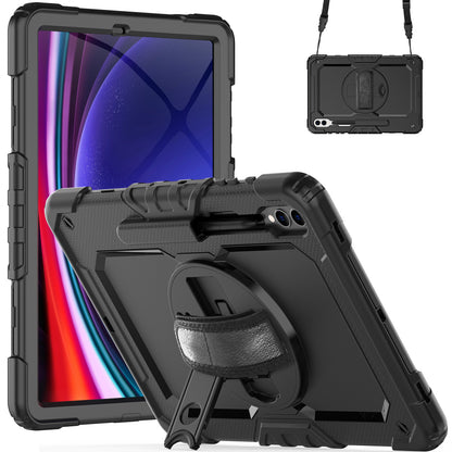 Tough Box Hand Strap Galaxy Tab S9+ Case Built-in Screen Protector