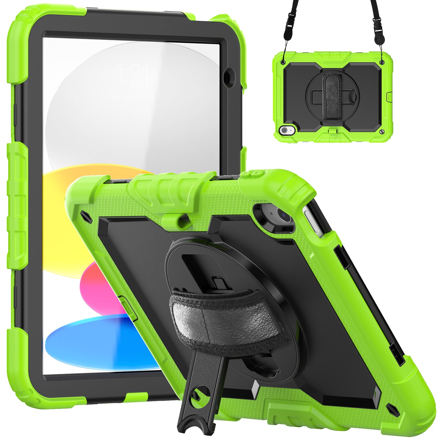 Tough Box Hand Strap iPad 10 Case Built-in Screen Protector