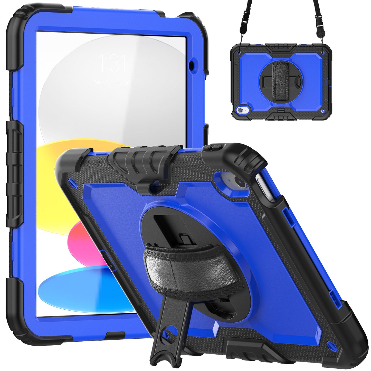 Tough Box Hand Strap iPad 10 Case Built-in Screen Protector