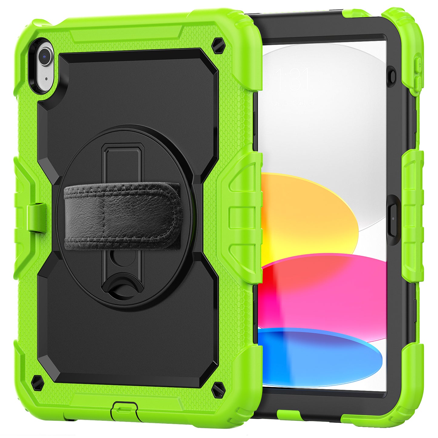 Tough Box Hand Strap iPad 10 Case Built-in Screen Protector