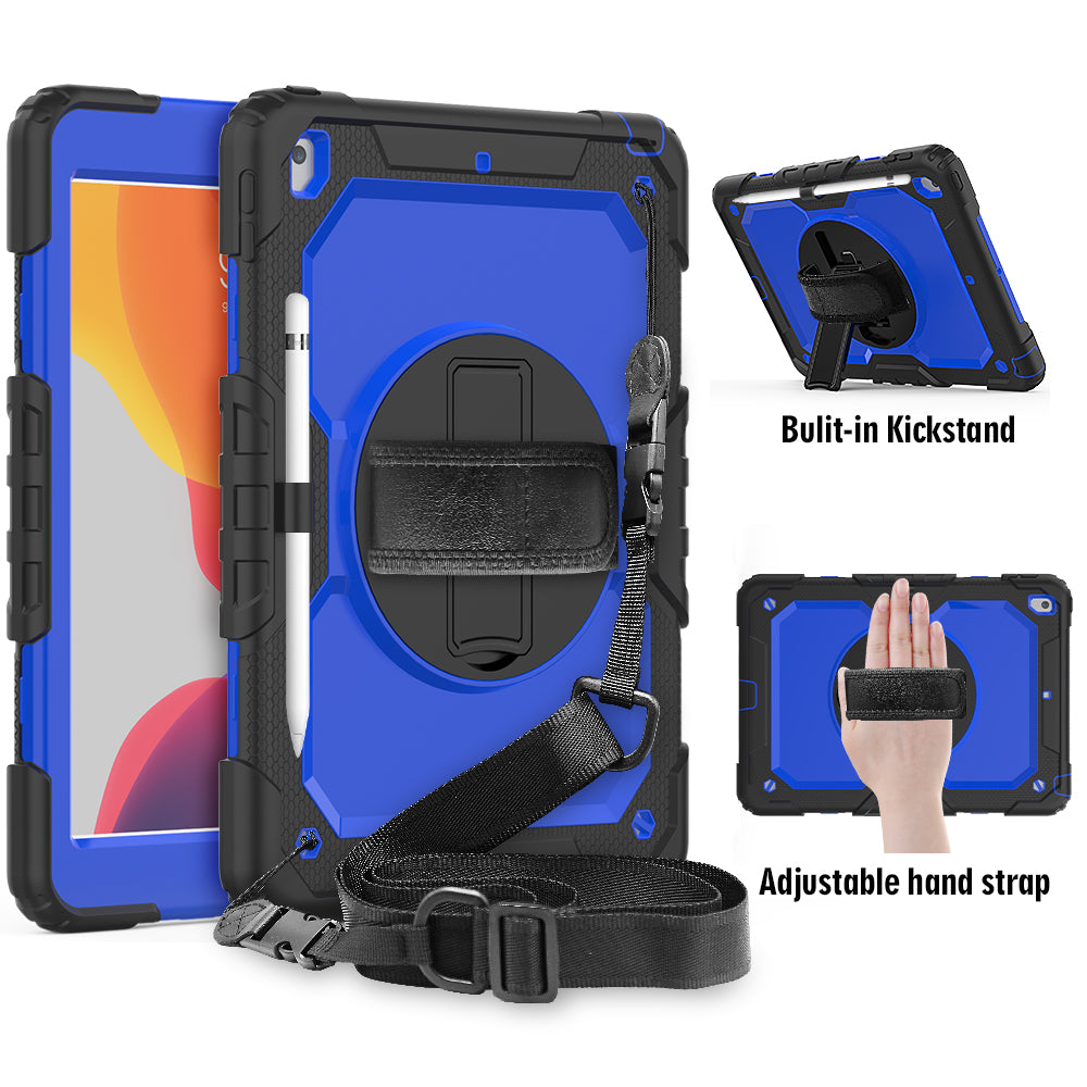 Tough Box Hand Strap iPad 7 Case Built-in Screen Protector