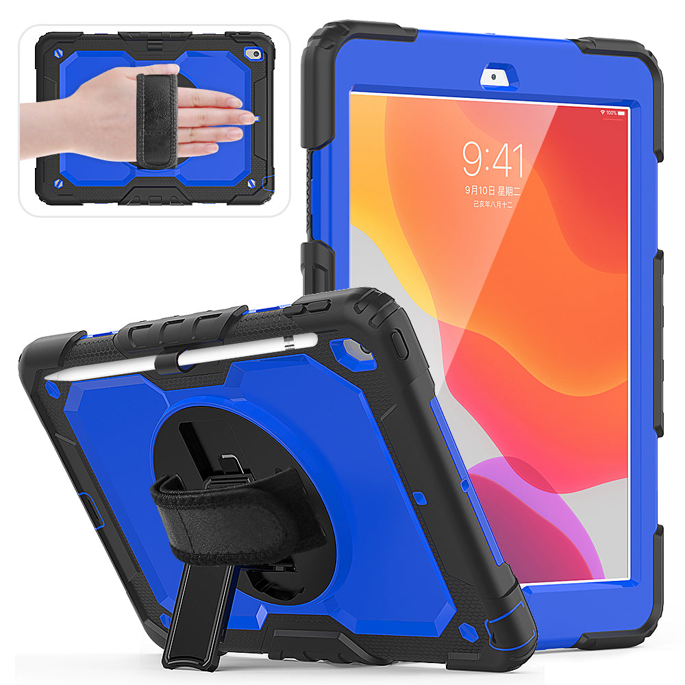 Tough Box Hand Strap iPad 7 Case Built-in Screen Protector