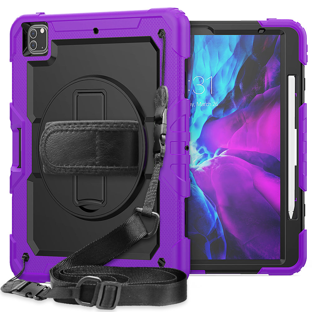 Tough Box Hand Strap iPad Pro 12.9 2021 Case Built-in Screen Protector