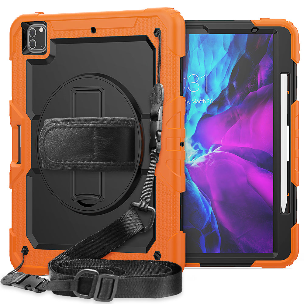 Tough Box Hand Strap iPad Pro 12.9 2021 Case Built-in Screen Protector