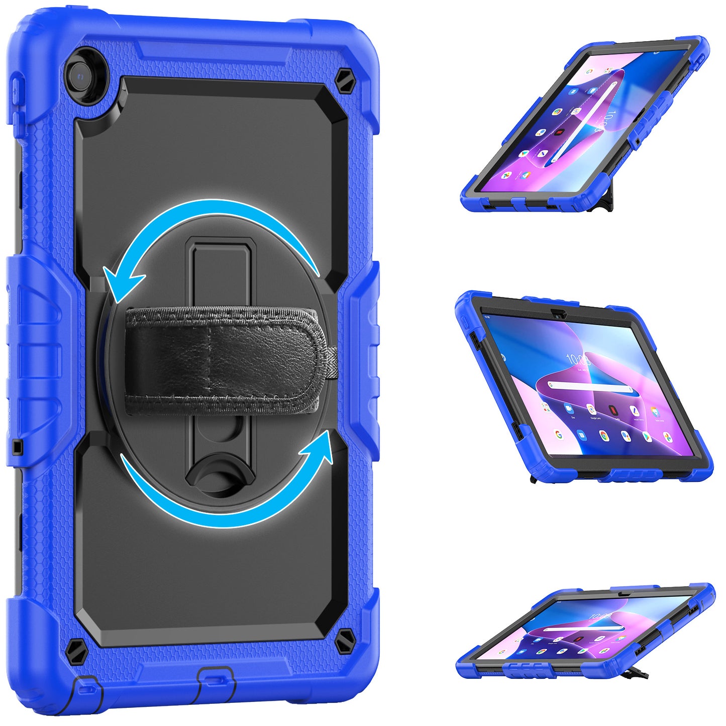 Tough Box Hand Strap Lenovo Tab M10 (2022) Case Built-in Screen Protector