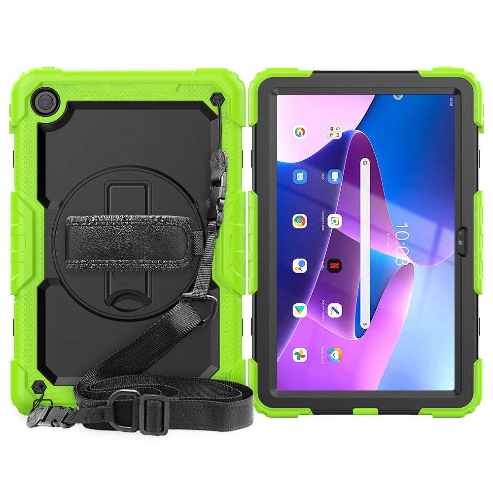 Tough Box Hand Strap Lenovo Tab M10 Plus (2022) Case Built-in Screen Protector