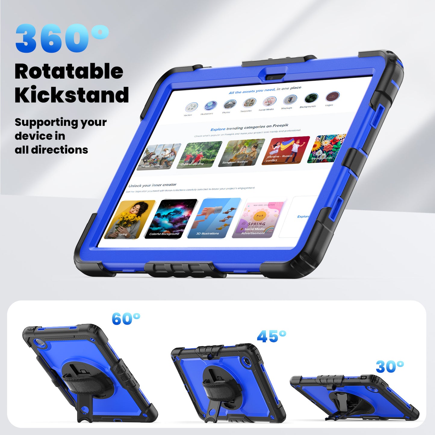 Tough Box Hand Strap Lenovo Tab M11 2024 Case Built-in Screen Protector