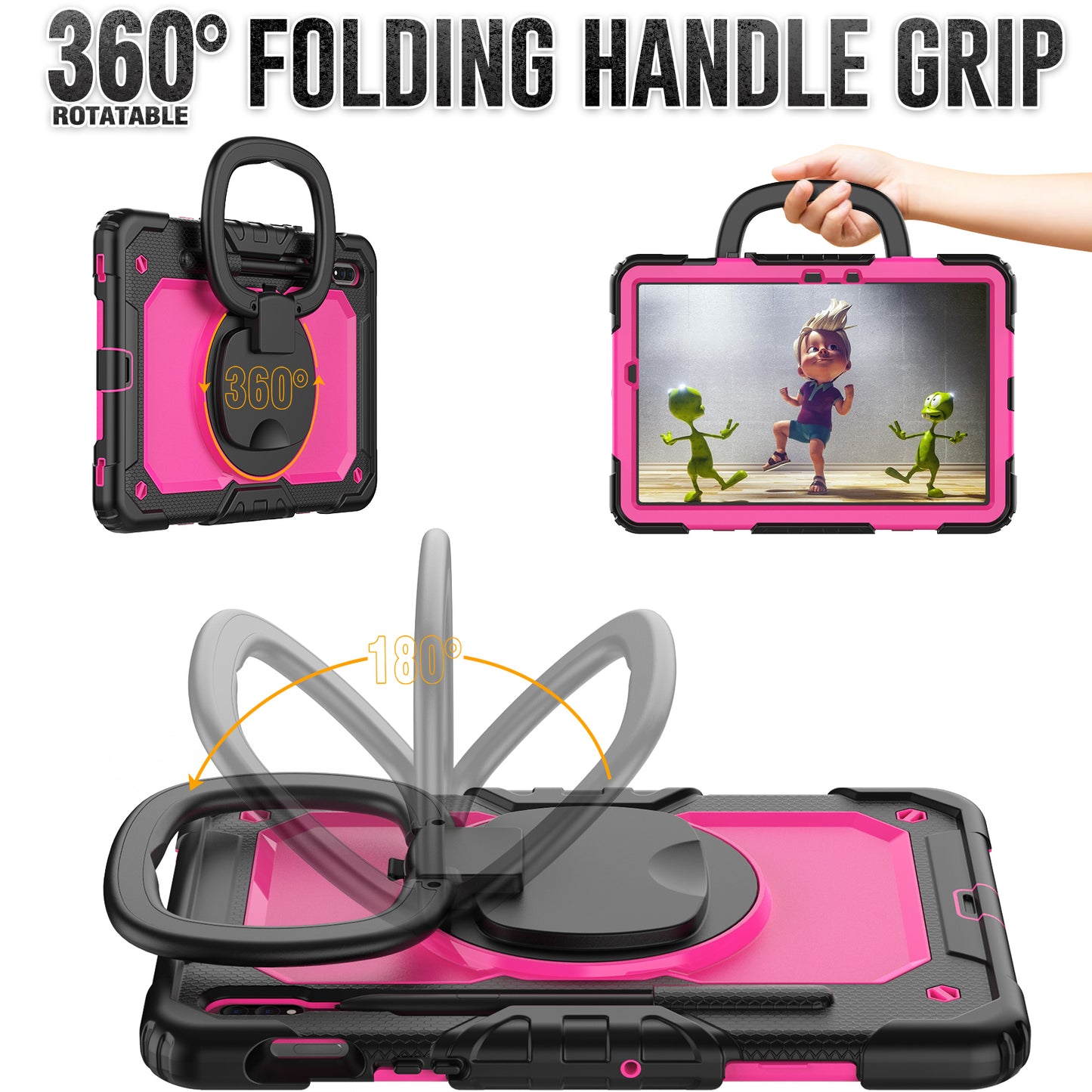 Tough Box Handle Grip Hook Galaxy Tab S8 Case