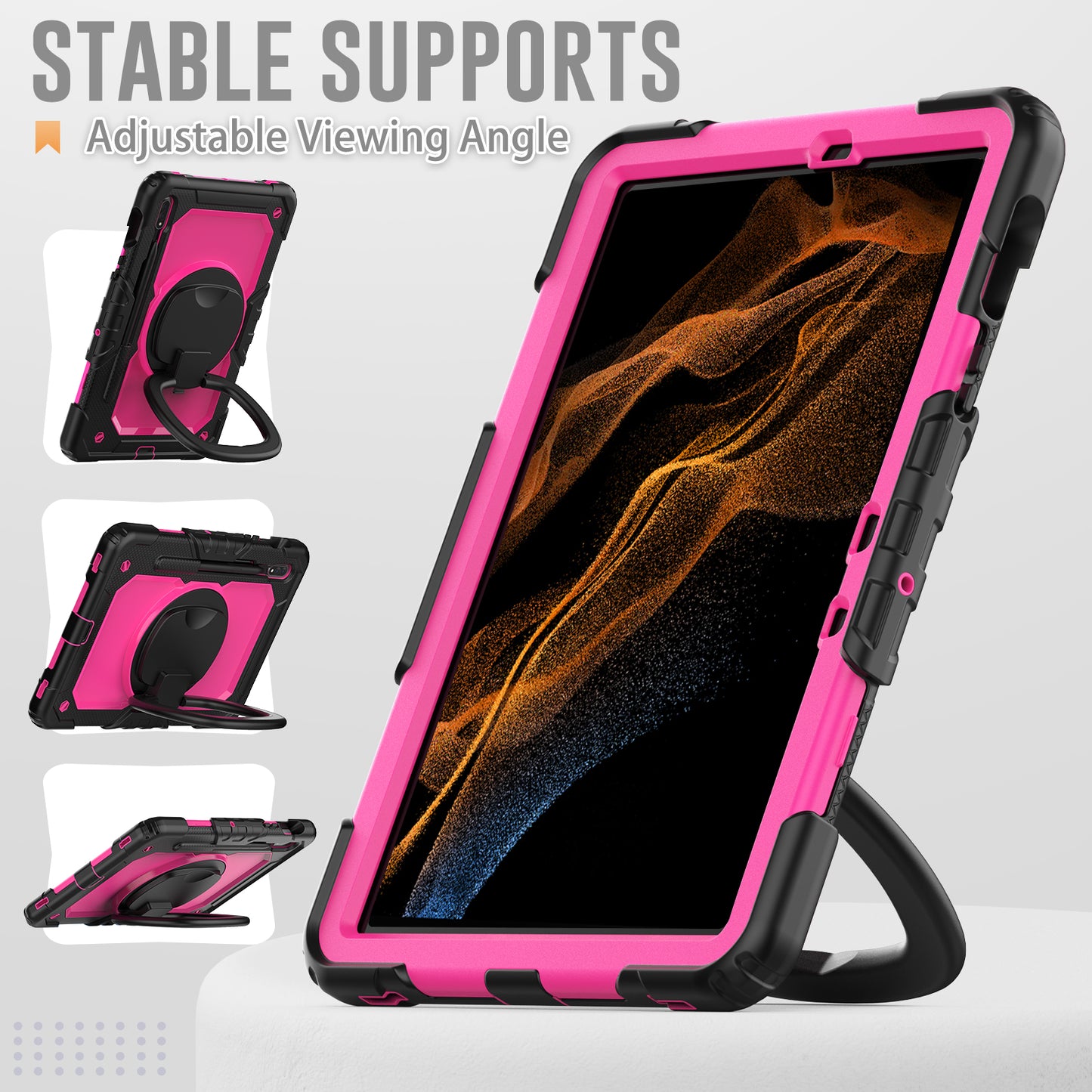 Tough Box Handle Grip Hook Galaxy Tab S8 Case