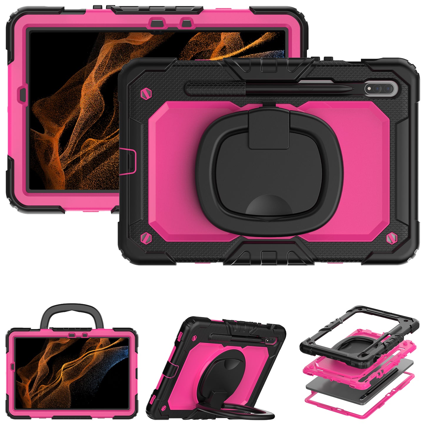 Tough Box Handle Grip Hook Galaxy Tab S8 Case