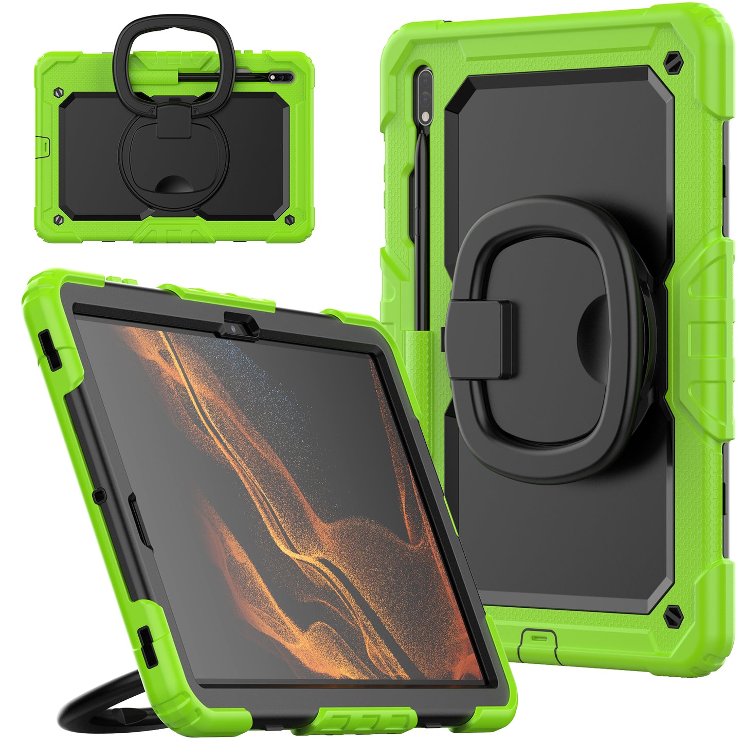 Tough Box Handle Grip Hook Galaxy Tab S8+ Case