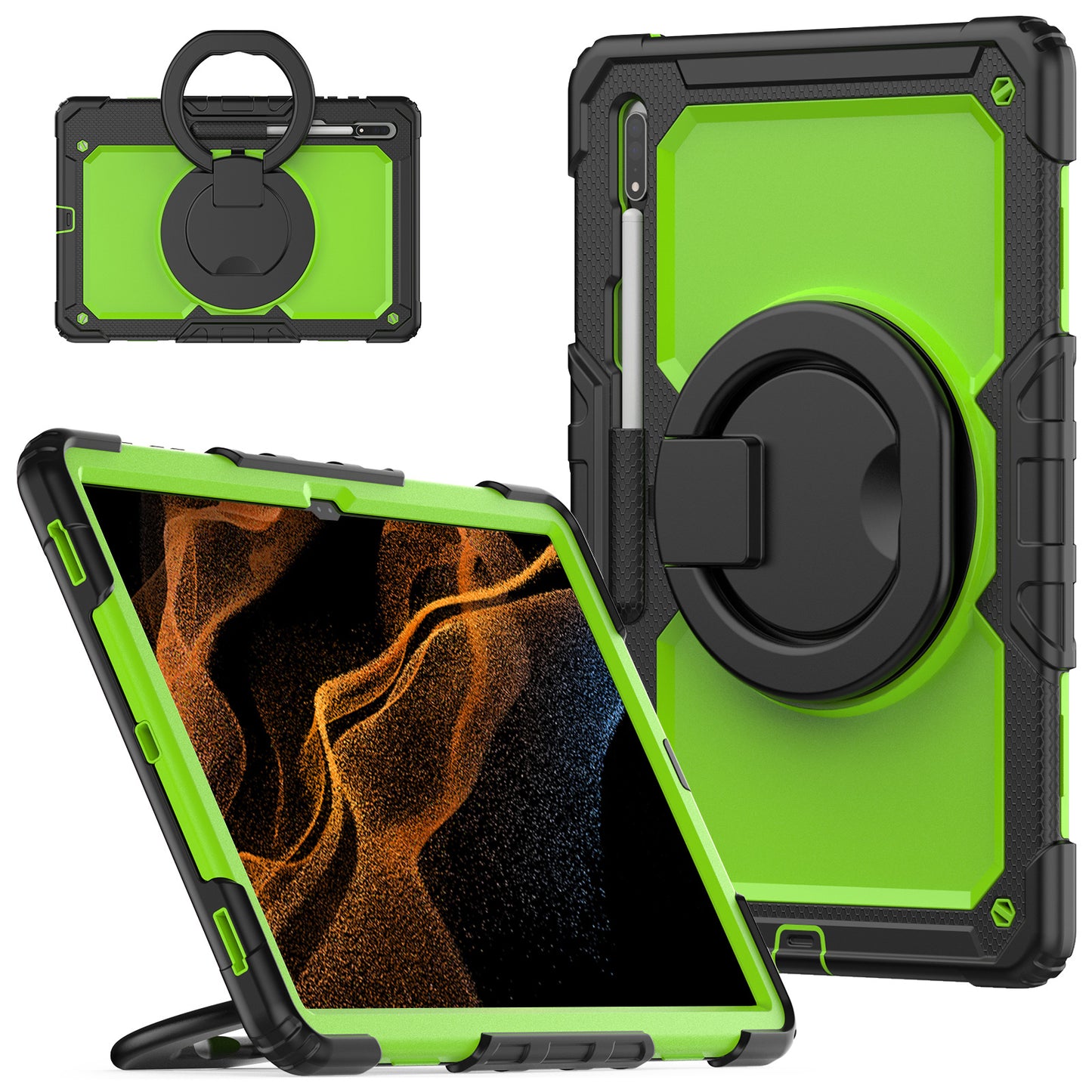 Tough Box Handle Grip Hook Galaxy Tab S8 Ultra Case