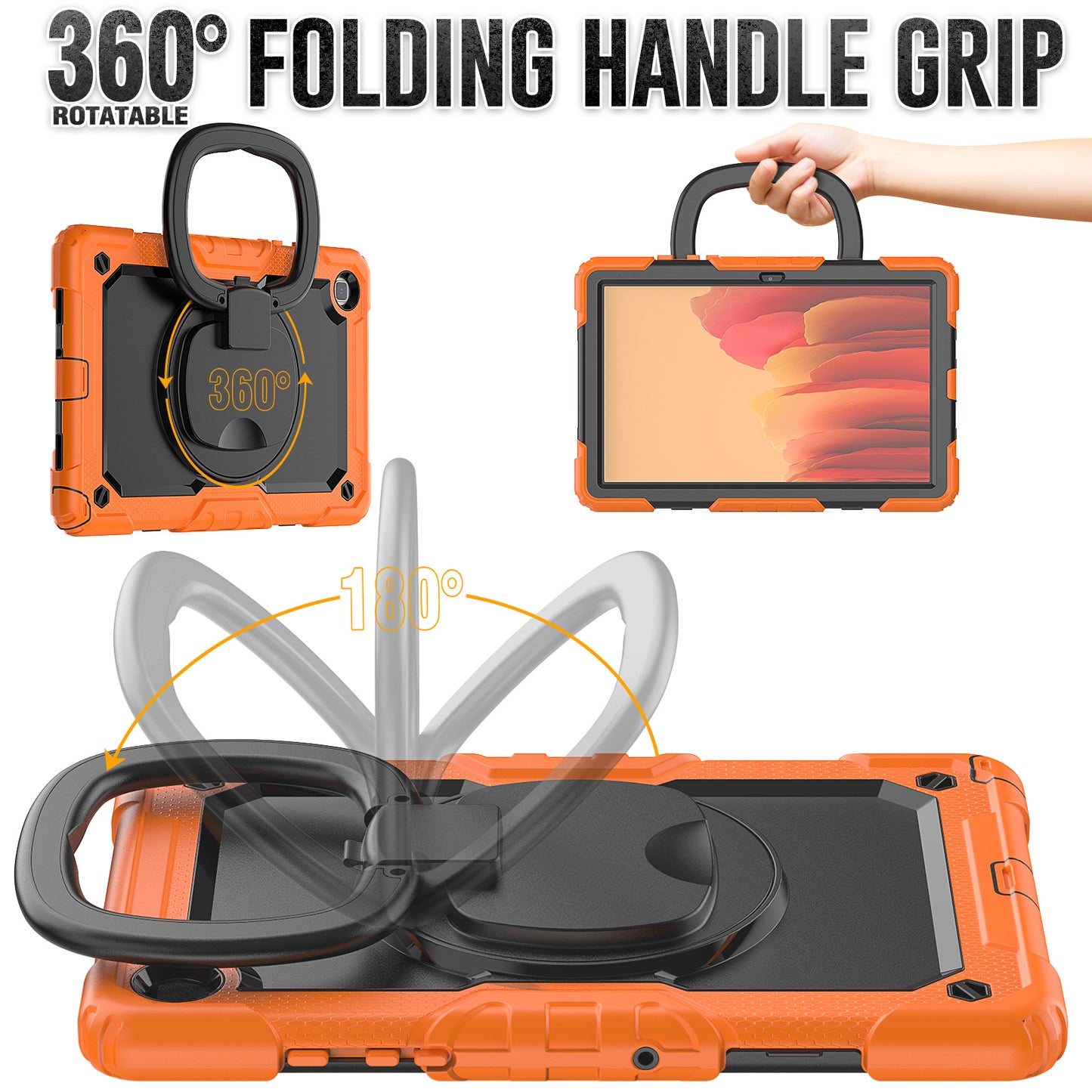 Tough Box Handle Grip Hook Galaxy Tab A7 Case