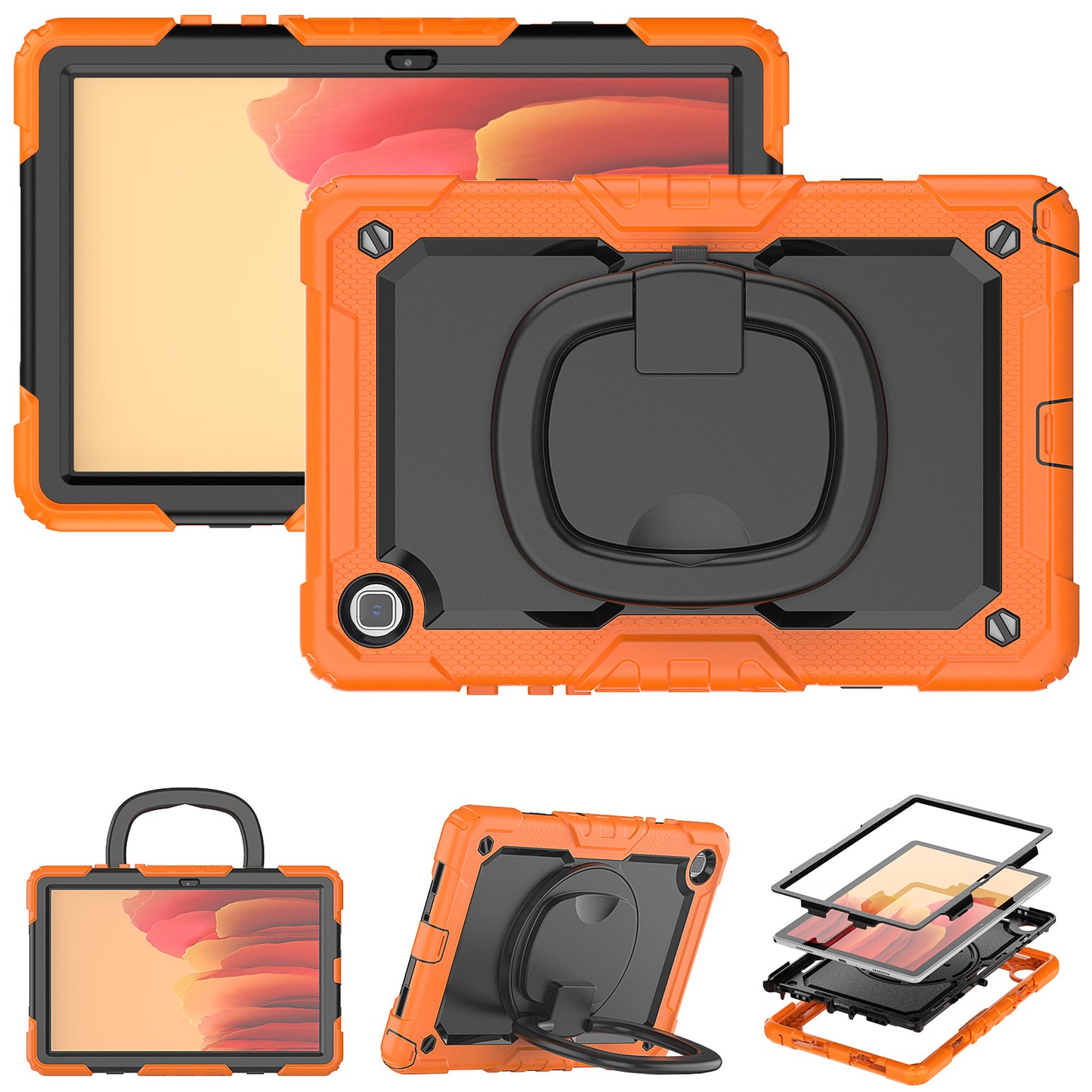 Tough Box Handle Grip Hook Galaxy Tab A7 Case