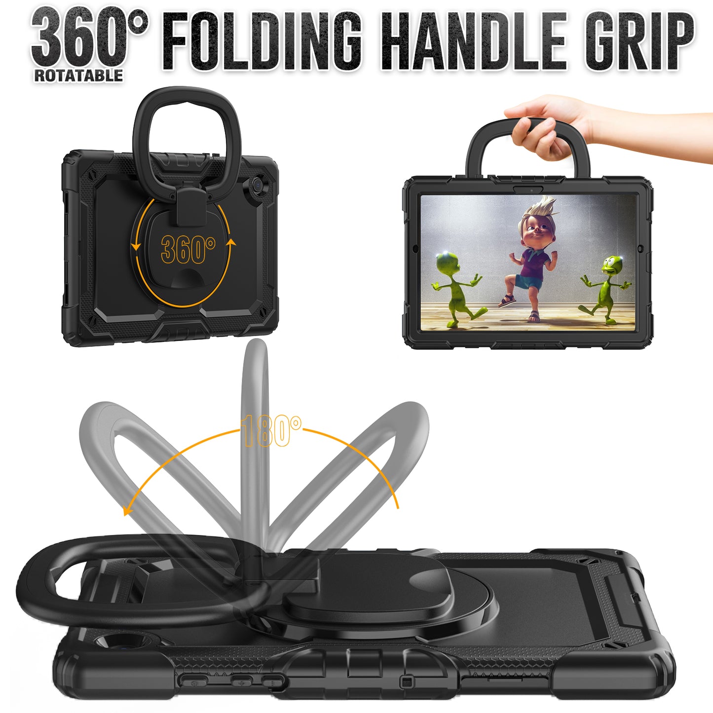 Tough Box Handle Grip Hook Galaxy Tab A8 Case