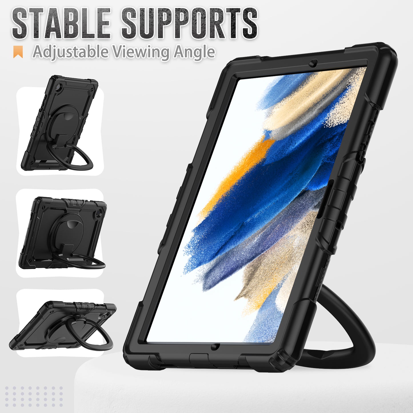 Tough Box Handle Grip Hook Galaxy Tab A8 Case