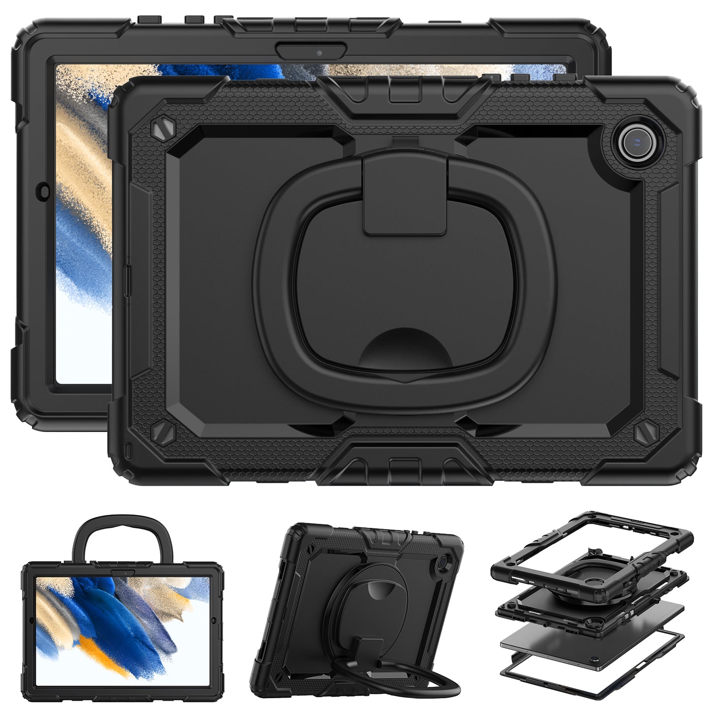 Tough Box Handle Grip Hook Galaxy Tab A8 Case