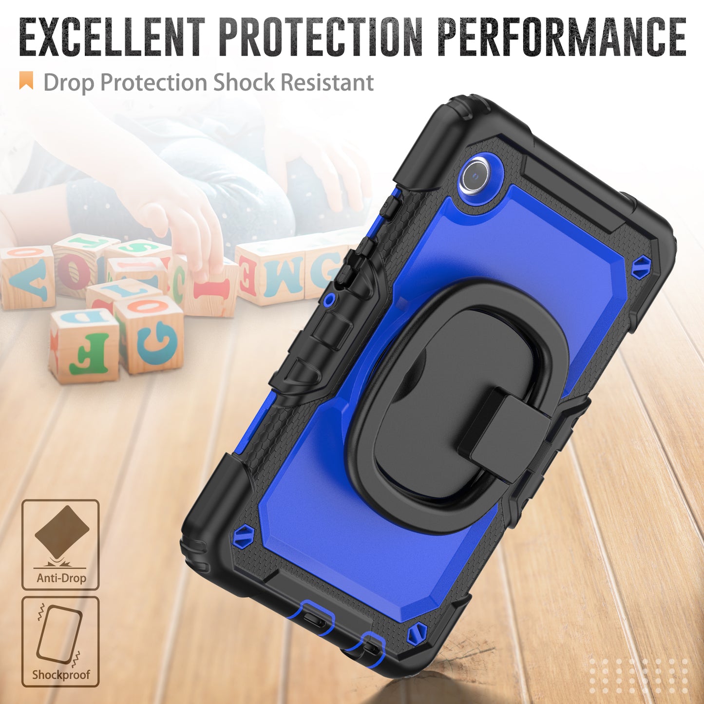 Tough Box Handle Grip Hook Galaxy Tab A9 Case