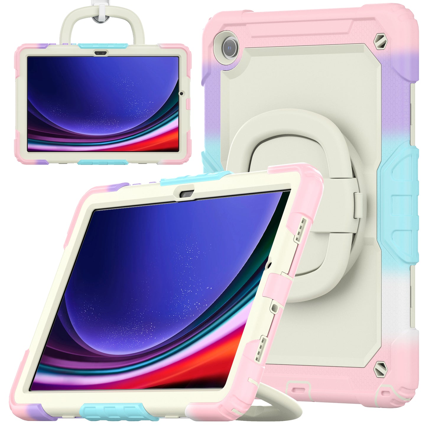 Tough Box Handle Grip Hook Galaxy Tab A9+ Case