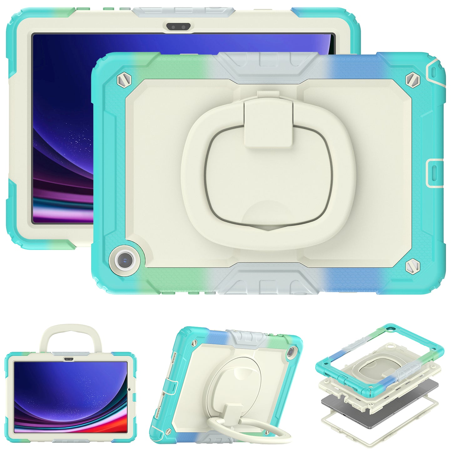 Tough Box Handle Grip Hook Galaxy Tab A9+ Case