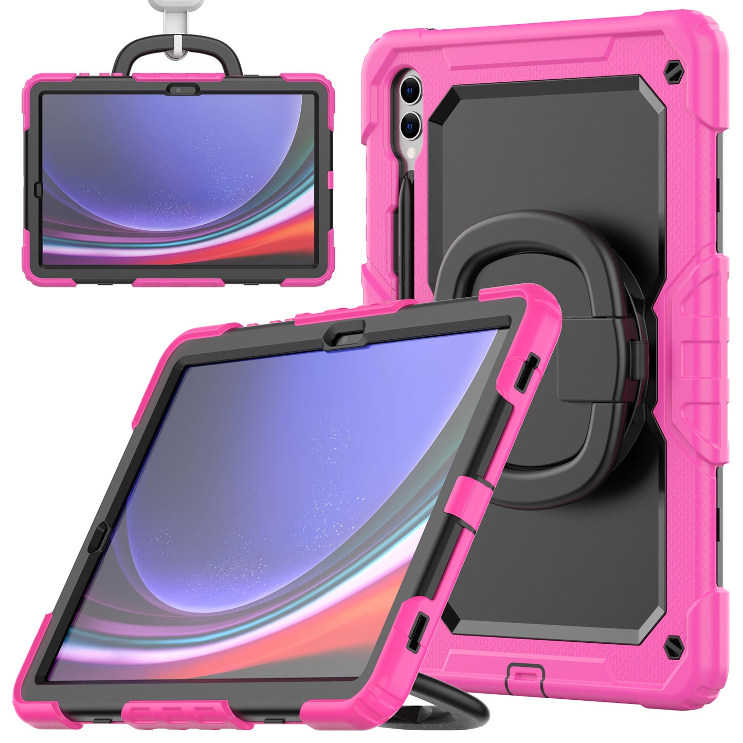 Tough Box Handle Grip Hook Galaxy Tab S9+ Case