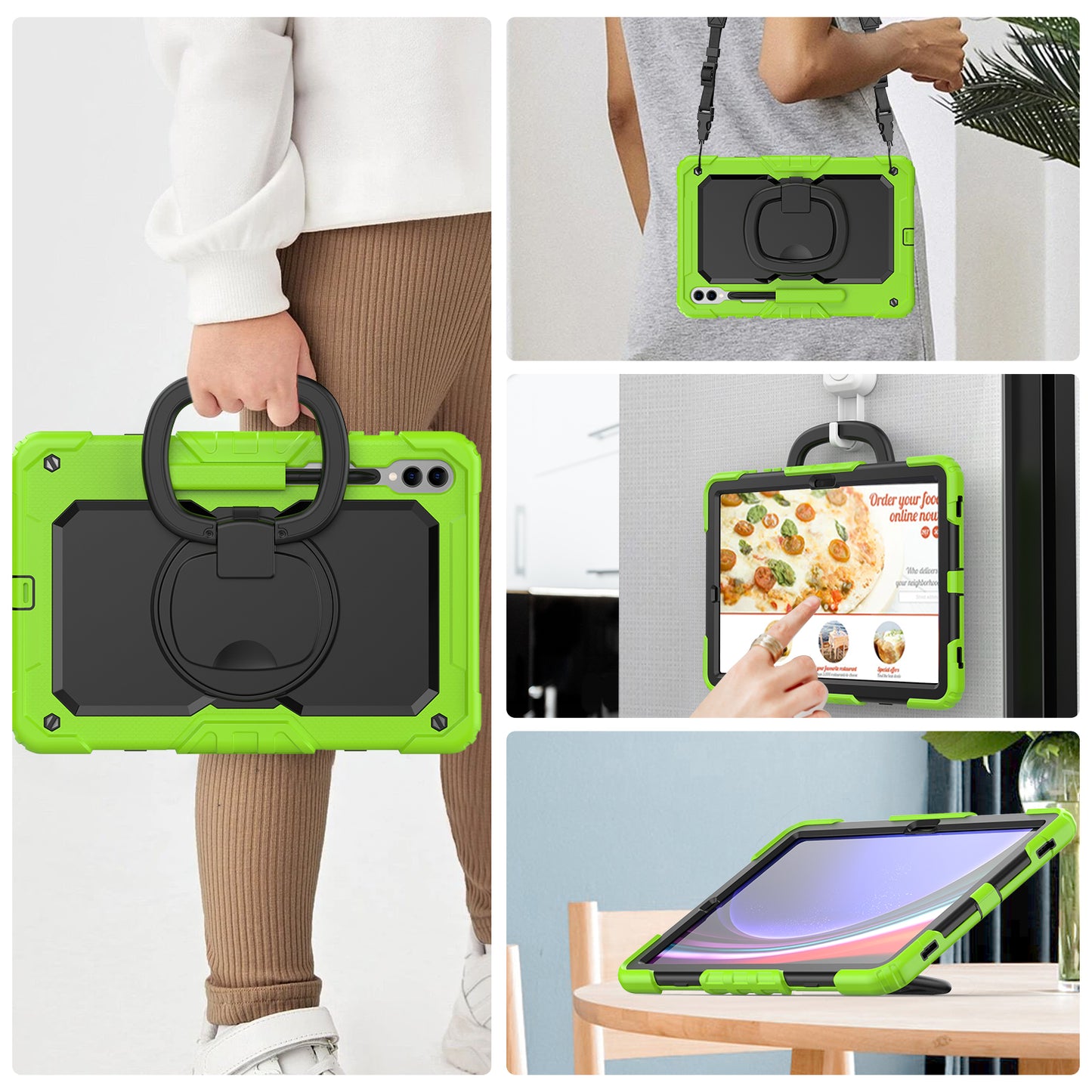 Tough Box Handle Grip Hook Galaxy Tab S9+ Case