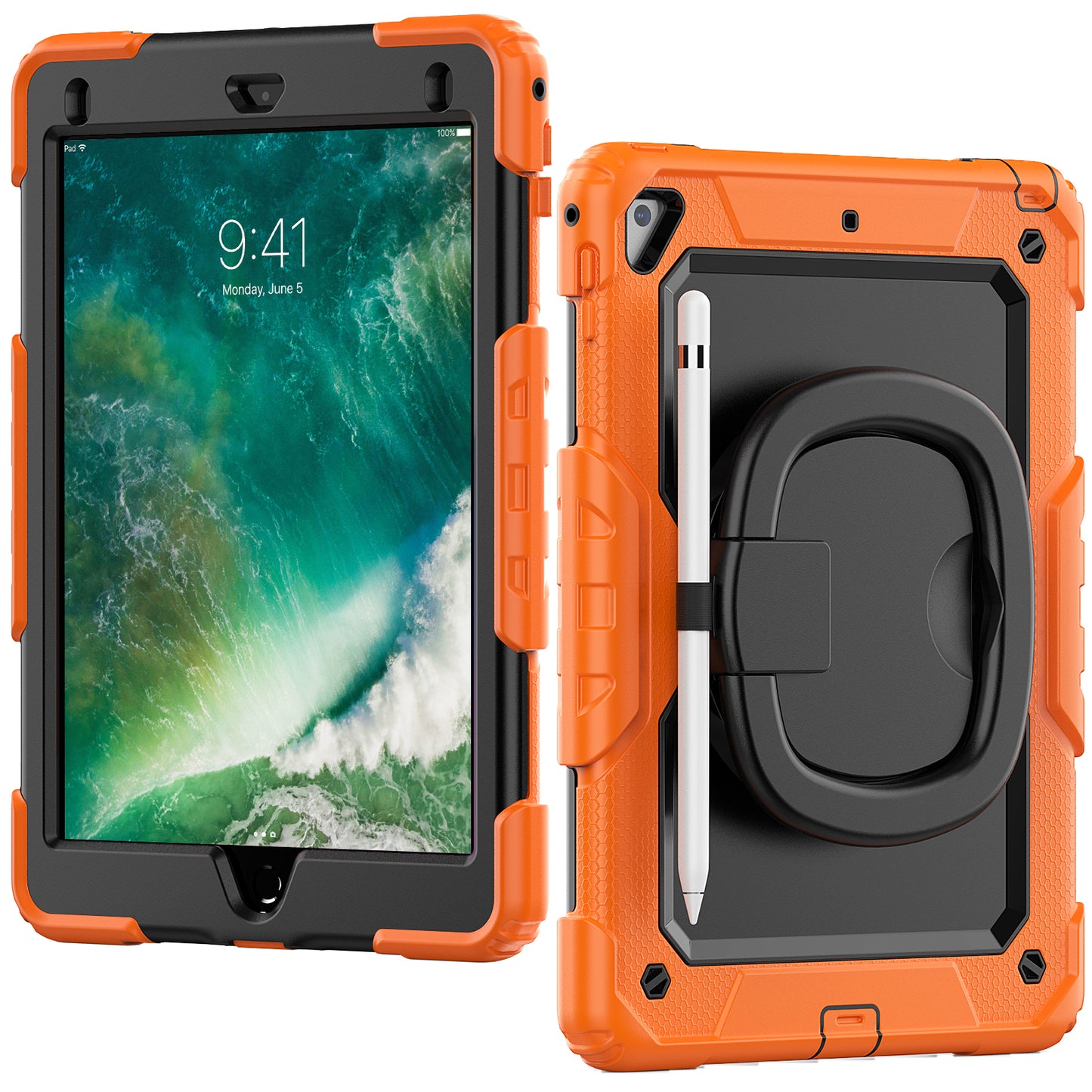 Tough Box Handle Grip Hook iPad Air 2 Case