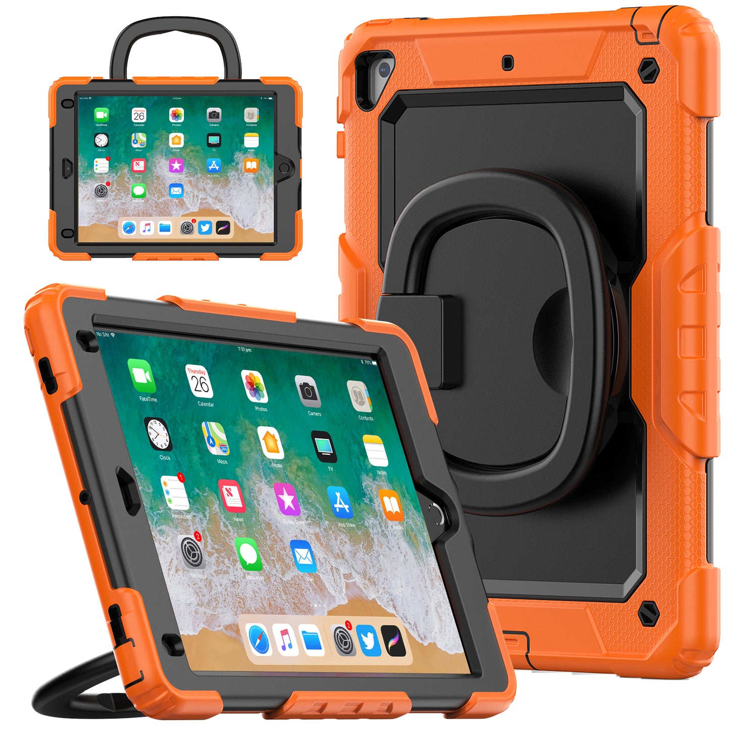 Tough Box Handle Grip Hook iPad Air 2 Case