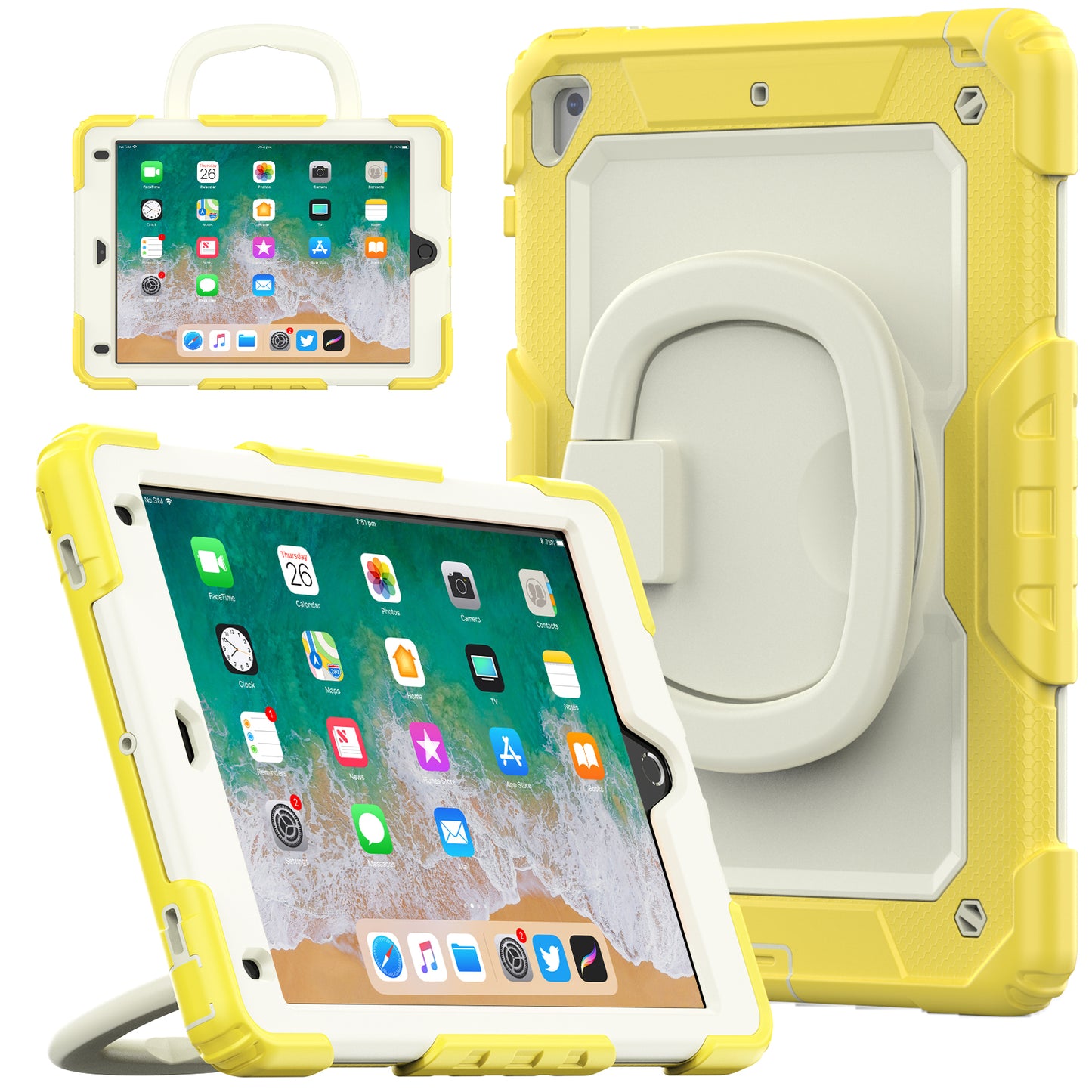 Tough Box Handle Grip Hook iPad Air 2 Case