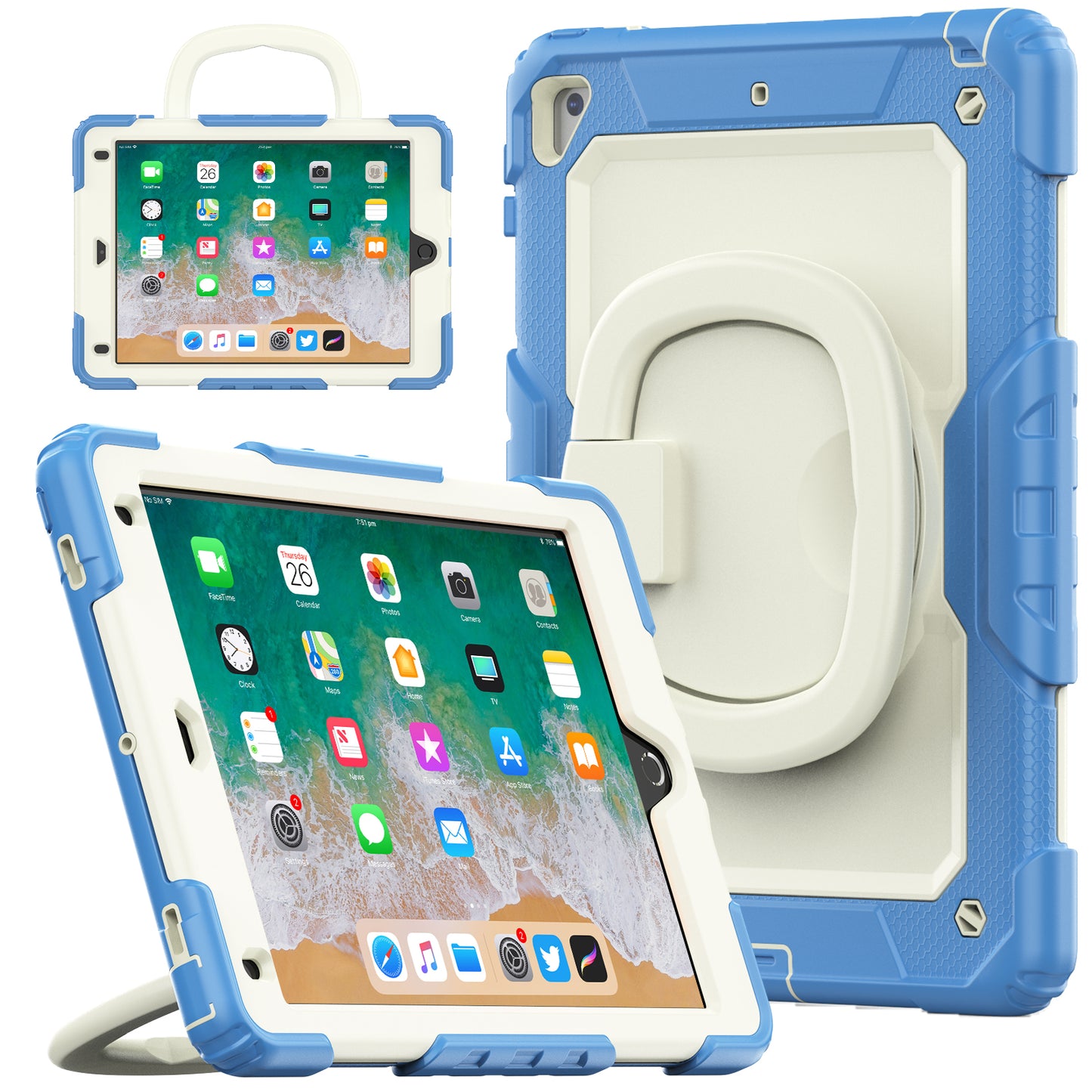 Tough Box Handle Grip Hook iPad Air 2 Case