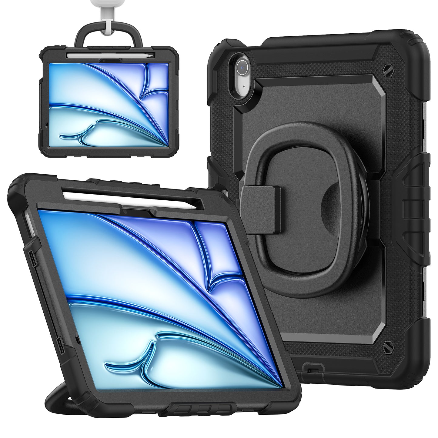 Tough Box Handle Grip Hook iPad Air 13 Case